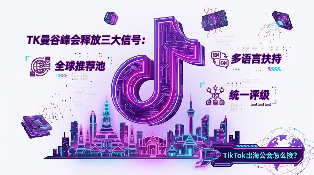 TK曼谷峰会释放三大信号：全球推荐池、多语言扶持、统一评级，TikTok出海公会怎么接？