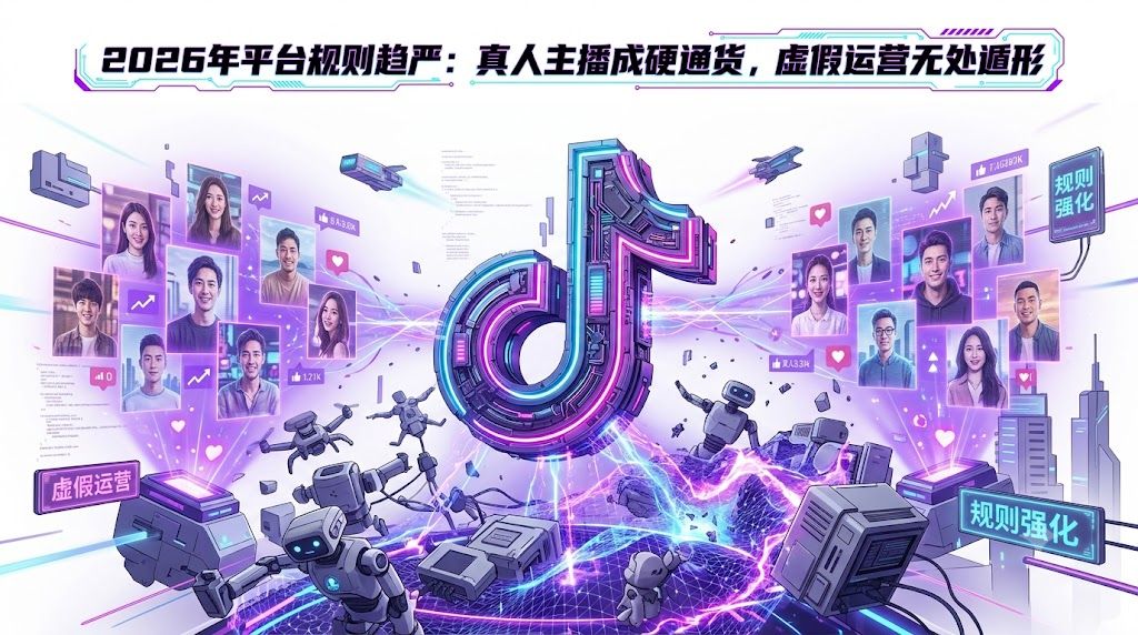 2026年平台规则趋严：真人主播成硬通货，虚假运营无处遁形