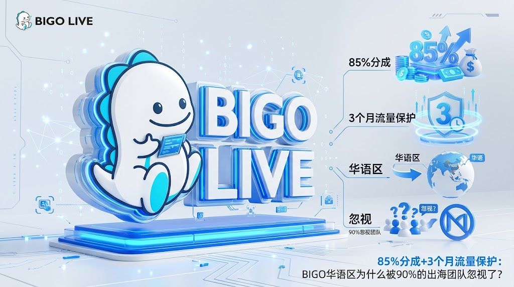 85%分成+3个月流量保护：BIGO华语区为什么被90%的出海团队忽视了？