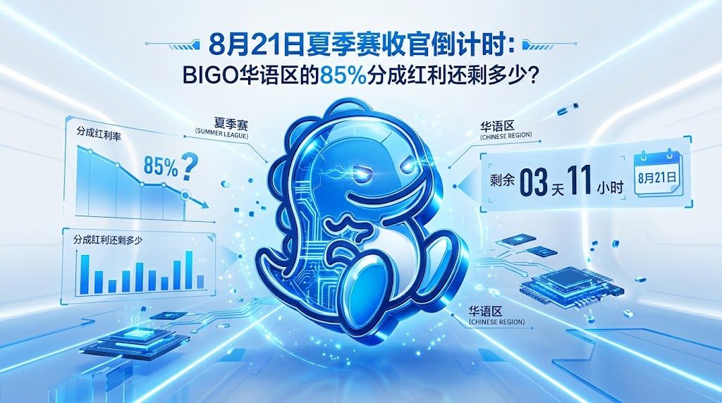8月21日夏季赛收官倒计时：BIGO华语区的85%分成红利还剩多少？