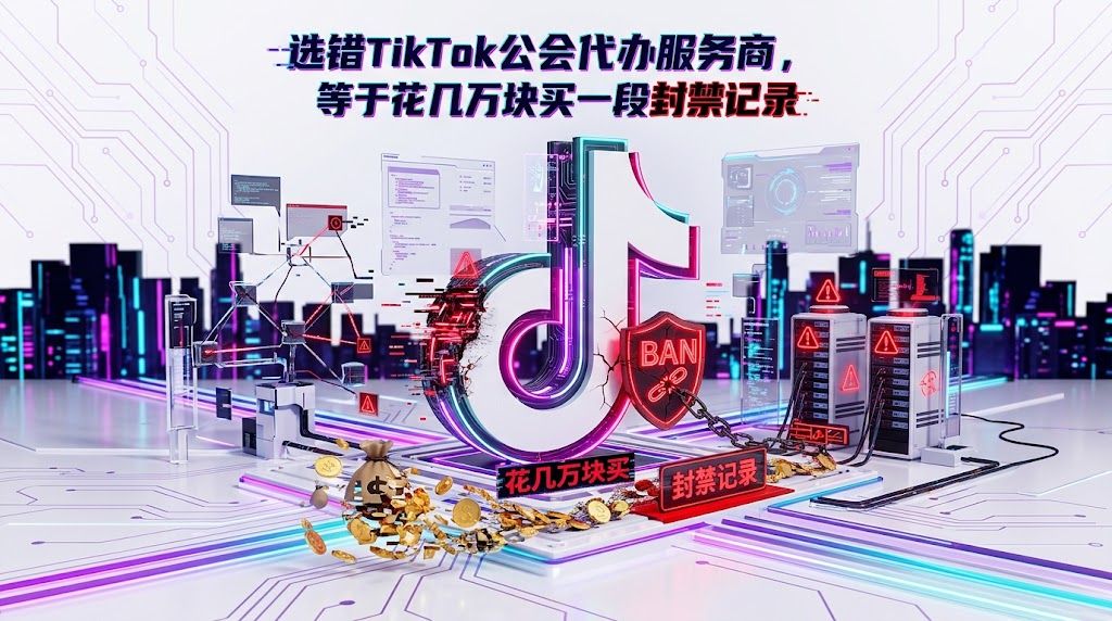选错TikTok公会代办服务商，等于花几万块买一段封禁记录