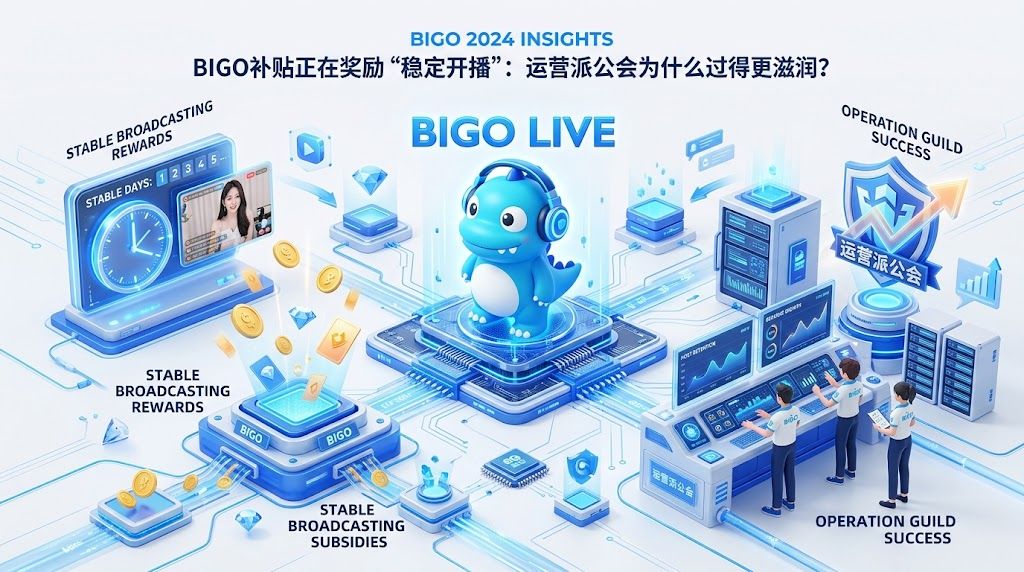 BIGO补贴正在奖励“稳定开播”：运营派公会为什么过得更滋润？
